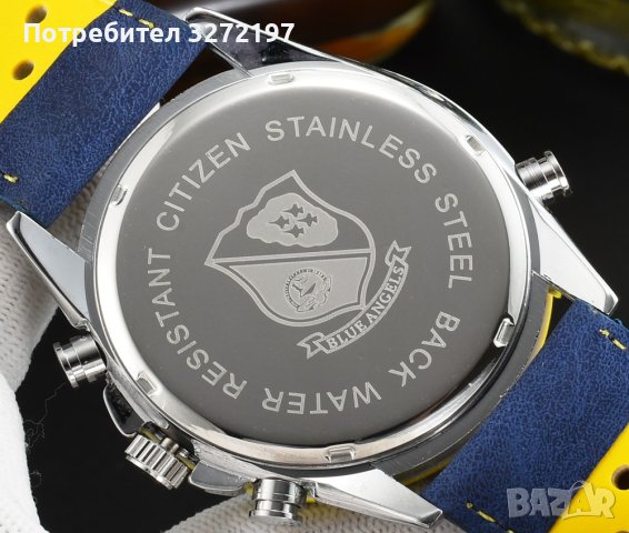 CITIZEN - кварцов,часовник,календар,хронограф , снимка 5 - Мъжки - 40698813
