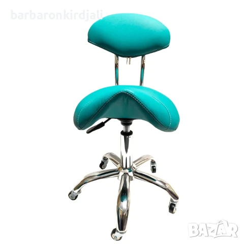 Професионален работен стол с облегалка, снимка 2 - Фризьорски столове - 51319327