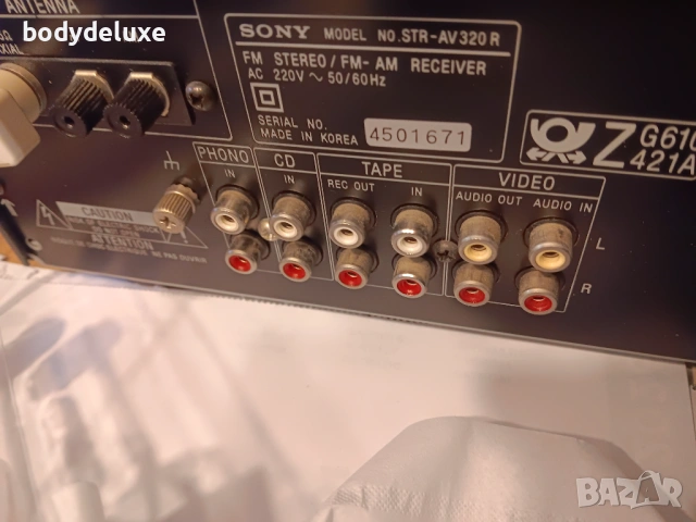 SONY STR-AV320R ресийвър, снимка 3 - Ресийвъри, усилватели, смесителни пултове - 16303154