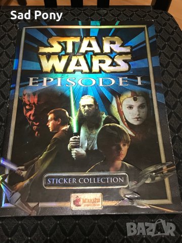 Star Wars Episode 1 Merlin 1999 Sticker Collection албум със стикери