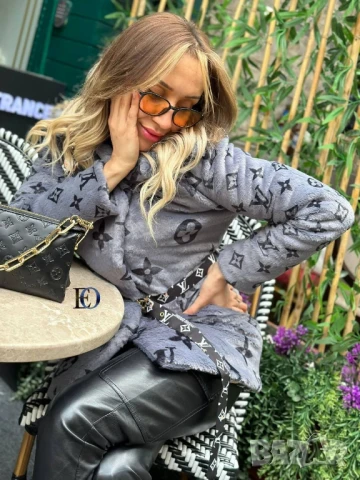 пухено палто louis vuitton , снимка 7 - Палта, манта - 51392454