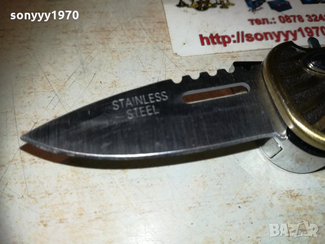 метална запалка с нож и орел 1011202028, снимка 14 - Ресийвъри, усилватели, смесителни пултове - 30744315