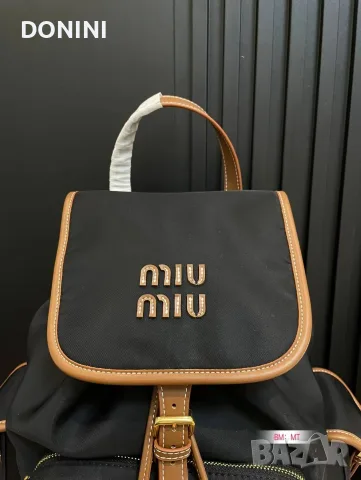 Miu Miu дамска раница от естествена кожа, снимка 2 - Чанти - 55894489