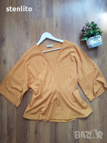 Дамска блуза цвят горчица размер 44/46, снимка 1