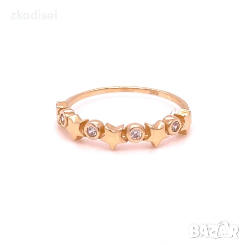 Златен дамски пръстен 1,58гр. 14кр. проба:585 размер:56 модел:38825-5