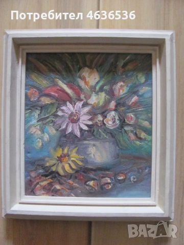 Картина-масло, платно, Сашка Русинова, 32х29см.