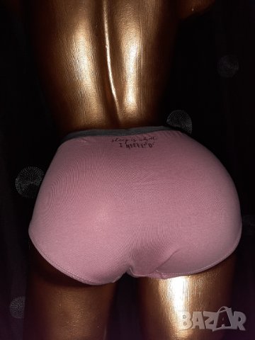 BENOTTI 40/42 Розови бикини с надпис Heep y what I NEEEEEED, снимка 2 - Бельо - 30555877