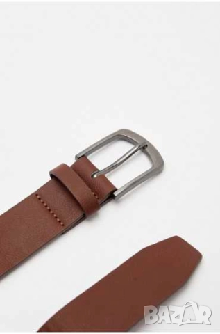 Мъжки колан от изкуствена кожа Pull&Bear, 1200х34 мм, Кафяв, 105