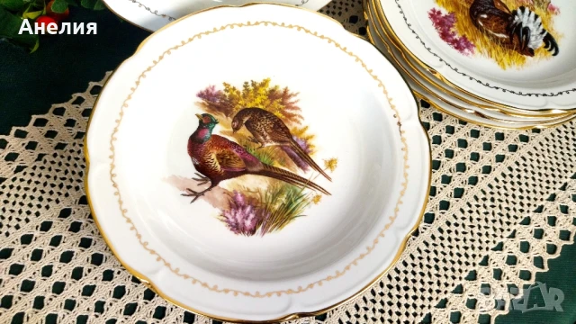 Френски чинии с птици , снимка 6 - Чинии - 51051540