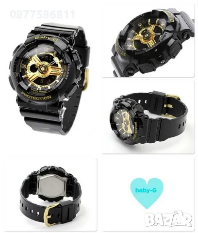 НОВ CASIO BABY-G BA-110 КАСИО BABY-G BA-110X-1AER BA-110X-7A1ER  БЕЙБИ Г BA-130 +, снимка 7 - Дамски - 10223312