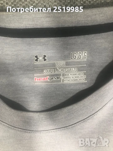 Сива тениска Under Armour - Размер Л, снимка 2 - Тениски - 50759327