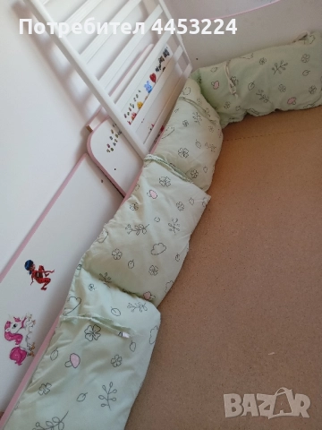 Обиколници за детски легла,матрак от алое вера и чаршафчета, снимка 3 - Спално бельо и завивки - 51496097