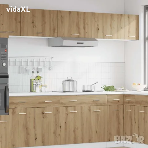 vidaXL Висящ шкаф "Lyon", дъб Artisan, 60x31x40 см, инженерно дърво, снимка 3 - Шкафове - 56148237