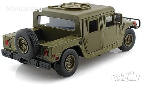 Метални колички: Hummer H1 (Хамър Хъмви Военен), снимка 3 - Колекции - 31335601