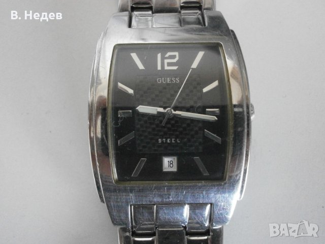 GUESS, quartz, Citizen/Miyota, case 33x47mm, снимка 2 - Мъжки - 36674817