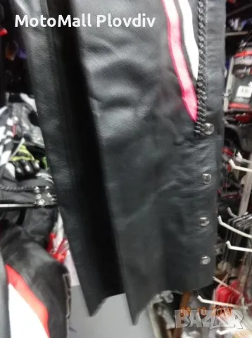 Дамски гамаши телешка кожа мото мотор чопър рокер женски, снимка 6 - Аксесоари и консумативи - 49315960
