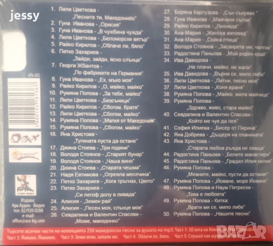 Незабравими песни за маса 2 / 50 MP3 Македонски хита - Облаче ле бяло, снимка 6 - CD дискове - 9748581