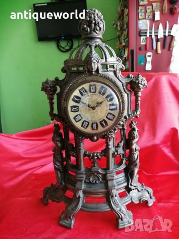 Стар Настолен Бароков Каминен Часовник Mercedes 