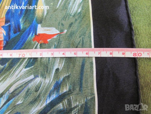 Винтич  Дамски Копринен Шал CODELLO-AUGUSTE RENOIR, снимка 12 - Антикварни и старинни предмети - 31770124