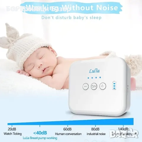 Нова Електрическа двойна помпа за кърма Lulia с 3 режима 4 нива на засмукване Тиха и удобна, снимка 2 - Помпи за кърма - 51640278