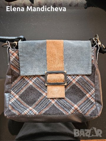 Артистична Чанта от Happy Owls Antoinette Deli Atelier, естествена кожа и естествен велур, снимка 4 - Чанти - 44156700