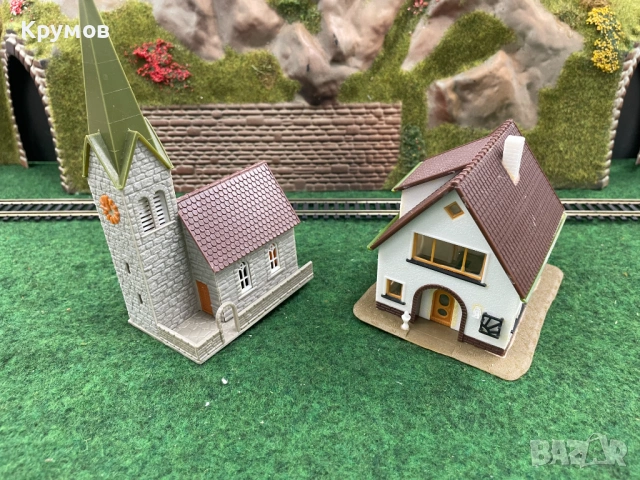 Сгради за макет на влак диорама H0 1:87 ЖП моделизъм