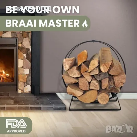 Желязна поставка за дърва с модерен дизайн , снимка 3 - Други стоки за дома - 47459773