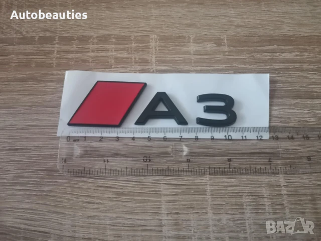 черна емблема Audi A3 нов стил, снимка 2 - Аксесоари и консумативи - 51168058