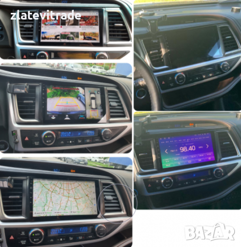 TOYOTA HIGHLANDER/ KLUGER 2015-2019 Андроид навигация 10", снимка 2 - Навигация за кола - 36518521