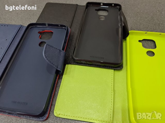 Xiaomi Redmi Note 9  калъф тип тефтер със силиконово легло, снимка 11 - Калъфи, кейсове - 29980758