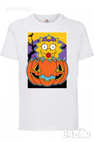 Детска тениска The Simpsons Maggie Simpson 03,Halloween,Хелоуин,Празник,Забавление,Изненада,Обичаи,, снимка 3 - Детски тениски и потници - 38158675