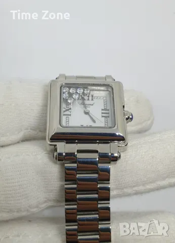 Chopard Happy Sport Square 27mm Steel White Dial Дамски Различни Варианти, снимка 9 - Дамски - 47991019