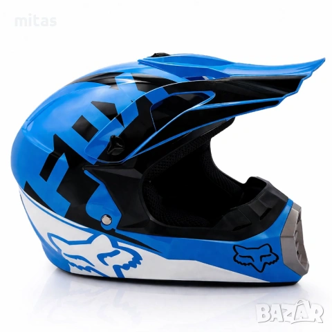 Кросова каска FOX V2, Full Face, DOT Сертификат, Размер: XL, снимка 8 - Части за велосипеди - 52381970