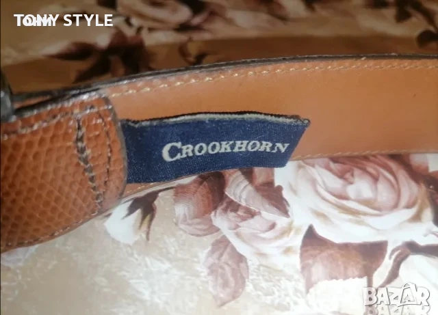 GROOKHORN Оригинал Нов Мъжки Колан Изцяло от Естествена Кожа 110см., снимка 8 - Колани - 51644535