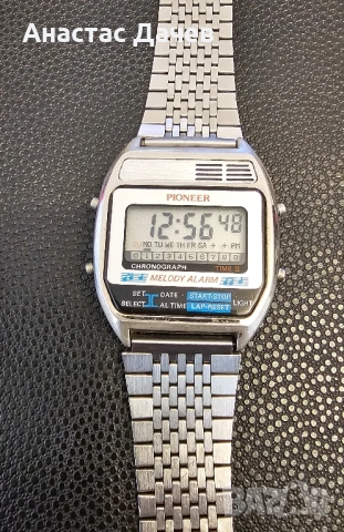Винтидж часовник PIONER - MELODY ALARM, снимка 4 - Мъжки - 52510373