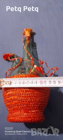  старо стъклено декоративно шише , снимка 6 - Антикварни и старинни предмети - 53327981