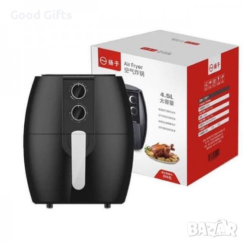 Air Fryer фритюрник без мазнина 4.5L 1350W, снимка 1 - Фритюрници - 38091769