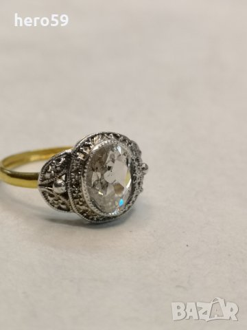 Златен дамски пръстен с диамант три карата/злато/ брилянт, снимка 8 - Пръстени - 34302274