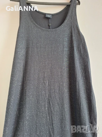 НОВА ЧЕРНА РОКЛЯ СЪС СРЕБРИСТО 2XL, снимка 6 - Рокли - 50840044