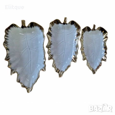 Комплект 3 броя плата във формата на листо - 25см/30см/35см дължина, снимка 6 - Други - 52743912