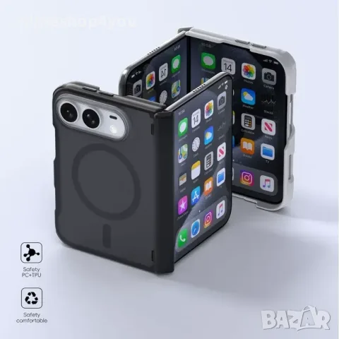 Матов MAGSAFE Кейс за Apple iPhone Duo - Бял и Черен , снимка 3 - Калъфи, кейсове - 56433822