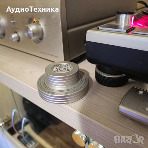 ПРОМО/Клампа Aluminum Stabilizer with Bubble Level Silver Cтабилизатор, снимка 5 - Грамофони - 54258455
