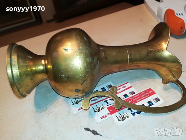 КАНА-27Х18Х12СМ-МЕД/МЕСИНГ ВНОС ФРАНЦИЯ 1001231612, снимка 8 - Антикварни и старинни предмети - 39256196