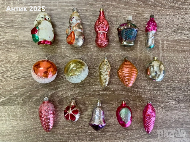 Винтидж съветски коледни играчки за елха, снимка 3 - Антикварни и старинни предмети - 52613482