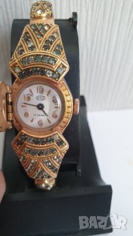 дамски позлатен  механичен часовник гривна  effee, снимка 2 - Антикварни и старинни предмети - 42481427