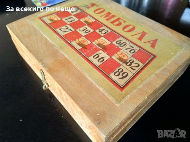 Стара дървена игра "Томбола", снимка 1