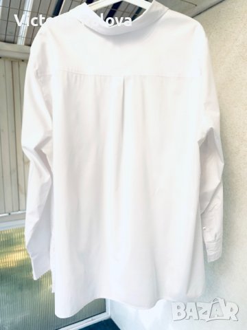 Голяма бяла риза ULLA POPKEN , снимка 10 - Ризи - 38250326