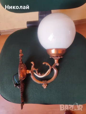 Продавам бронзов стенен аплик красота и изящество , снимка 7 - Лампи за стена - 50179388