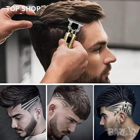 Нов Професионален тример Електрическа самобръсначка машинка за подстригване на коса Мъже Подарък, снимка 5 - Тримери - 49638622