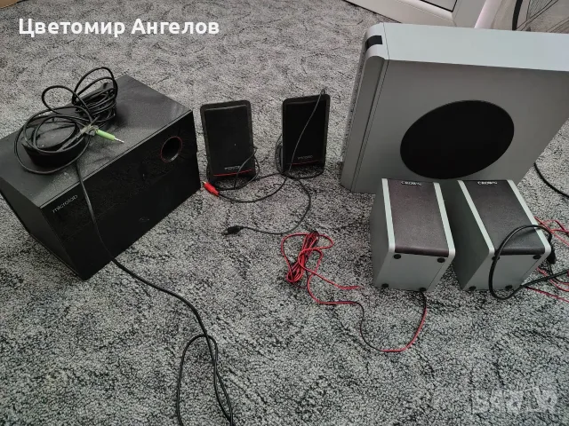 Буфери с колонки Crown и microlab